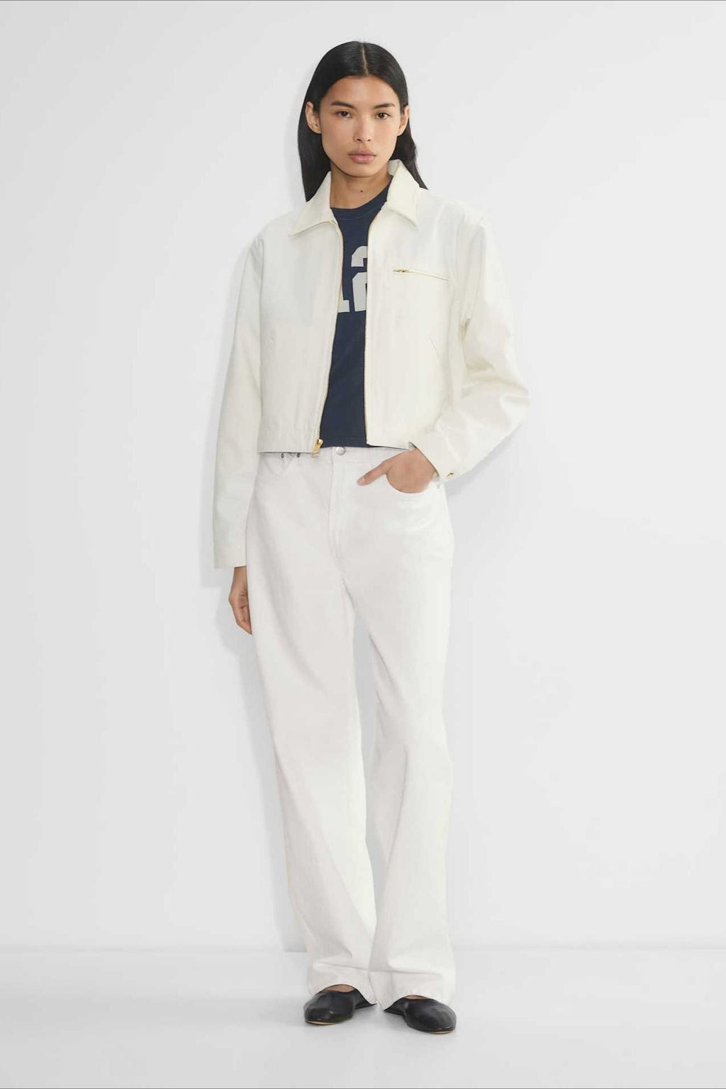 Cropped Utility Workwear Jacket image 12
