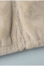 Stand Collar Faux Fur Cropped Jacket image 10