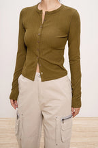 Lightweight Ribbed Cardigan image 10