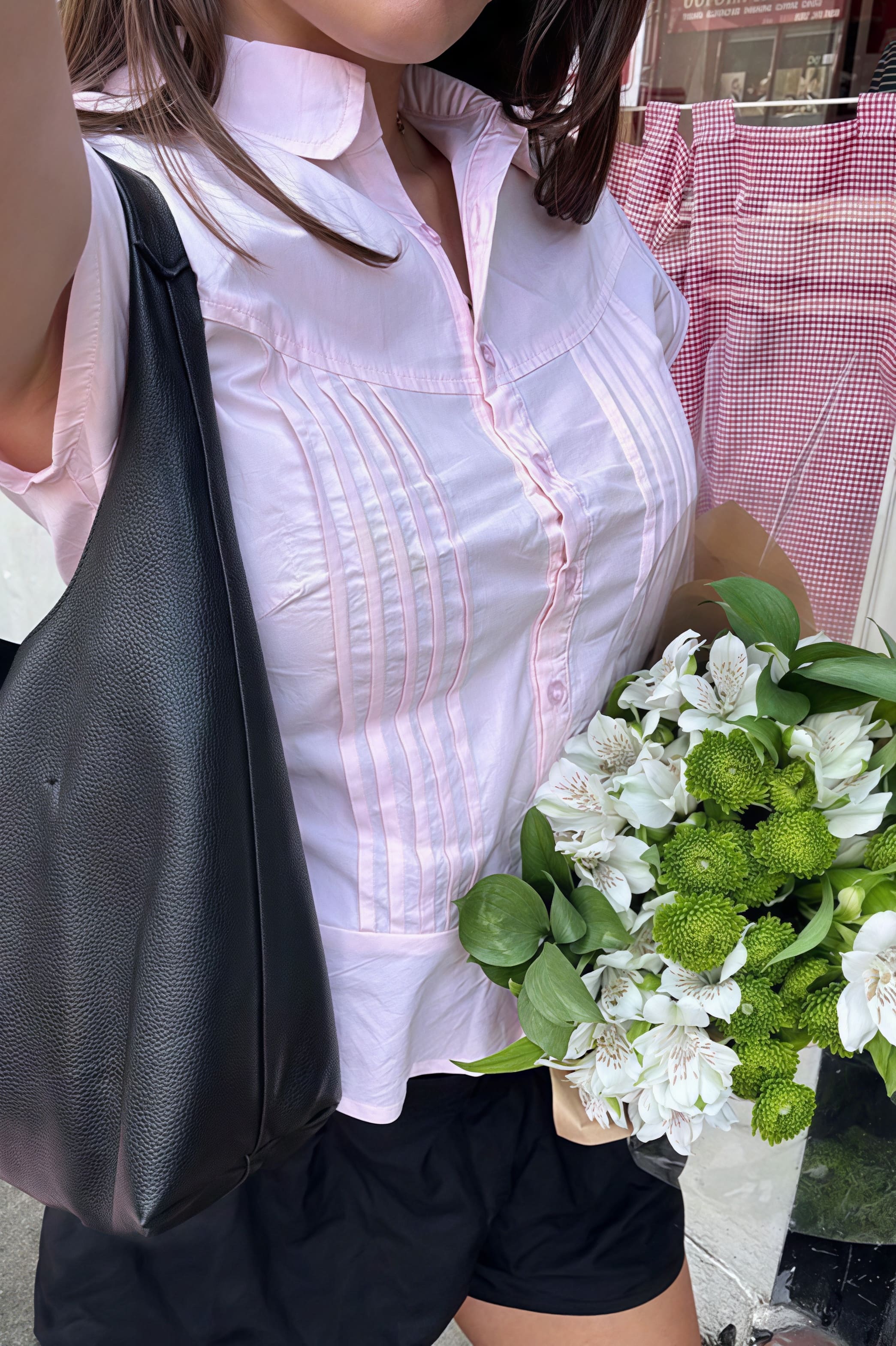 Unique Design Slim Fit Short Sleeve Blouse image 9
