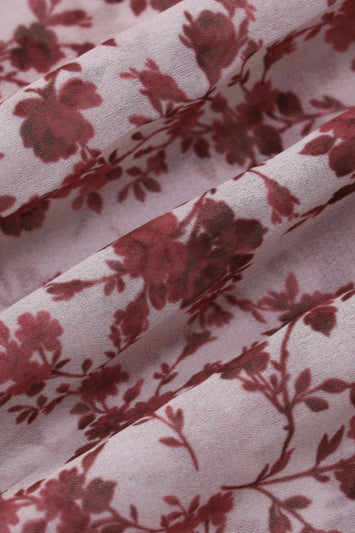 Tie Strap Backless Split Floral Dress image 5