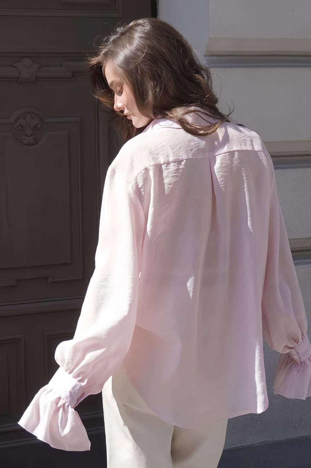 Chic Ruffled Sleeve Loose Blouse image 3