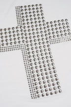 Y2K Copper Cross Print Loose T-Shirt image 9