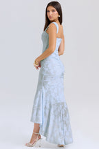 Stretch Mesh Jacquard Mermaid Formal Dress image 4