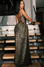 Sexy Leopard Print Maxi Dress image 3