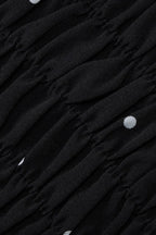 Polka Dot Ruffled Halter Tie Crop Top image 3