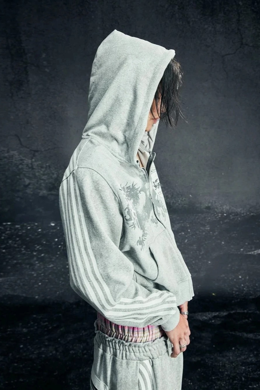 Retro Harajuku Zipper Hoodie image 2