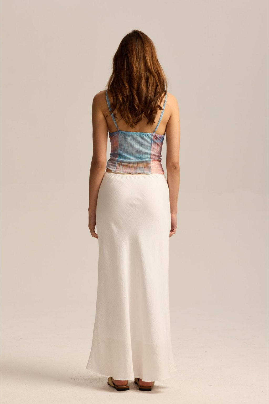 Drawstring High Waist Bodycon Midi Skirt image 6