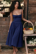 Elegant Vintage Cami Bodycon Midi Dress image 1