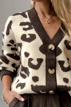 Casual Leopard Pattern Cardigan image 2
