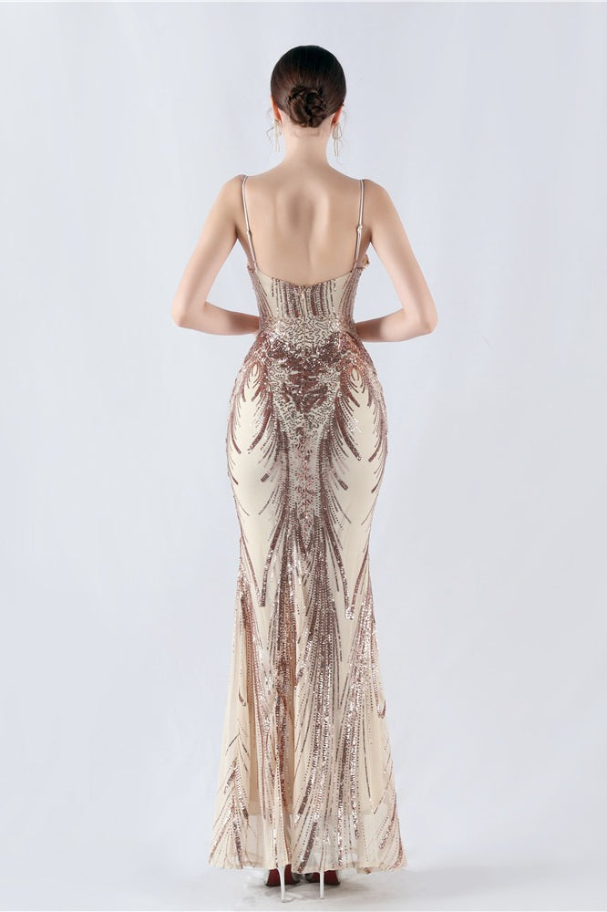 Boned Sequin Embroidered Formal Dress image 20