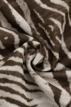 Zebra Print Mesh V Neck Cami Top image 6