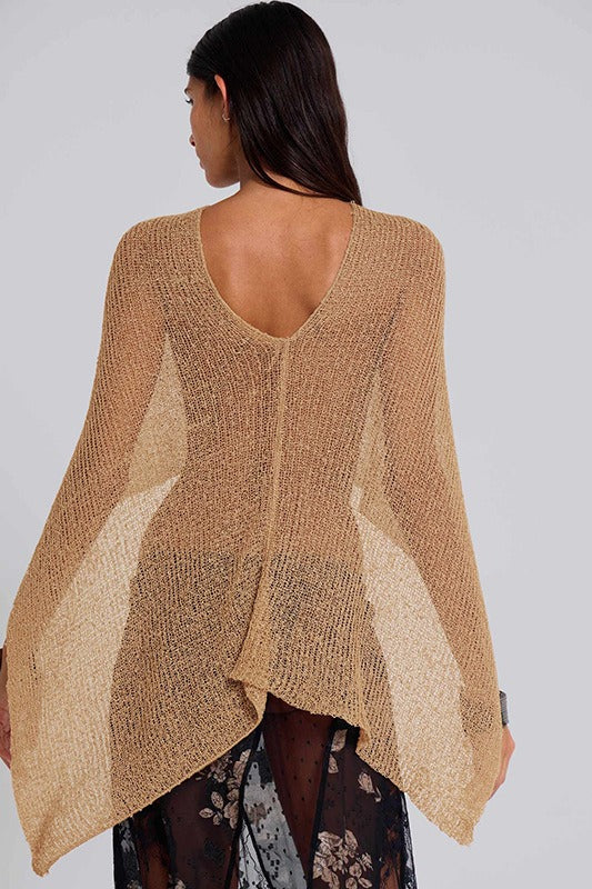 Loose Solid Casual Knit Shawl Blouse image 8