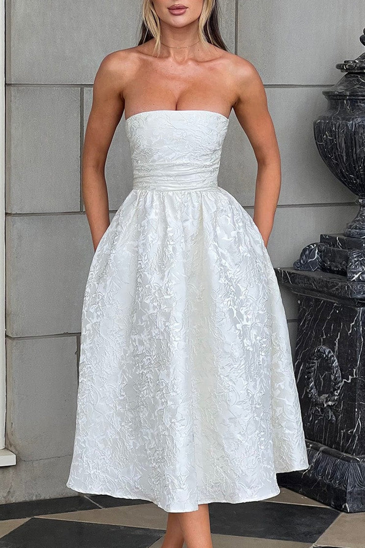 Strapless Elegant Party Dress image 8
