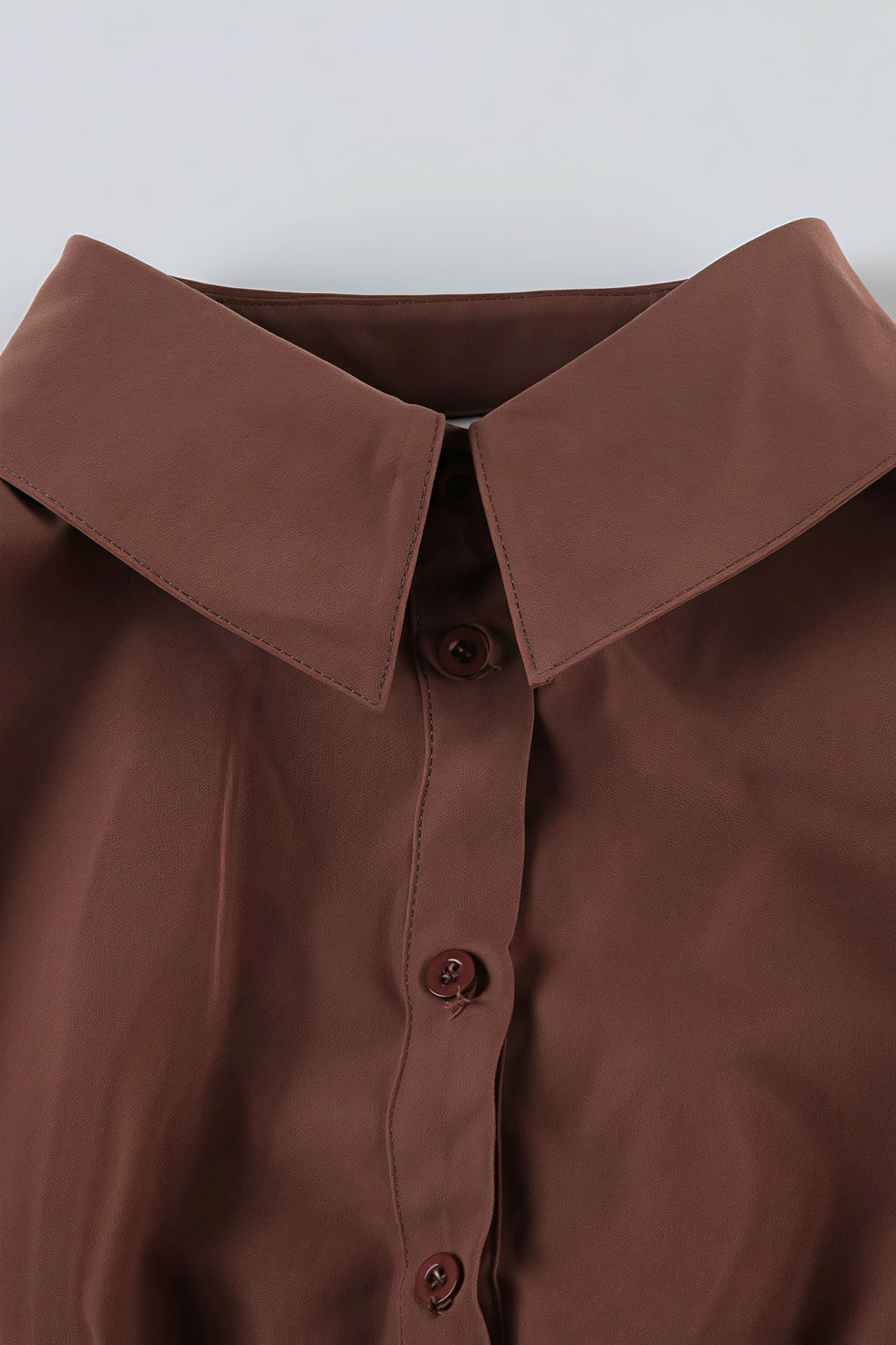 Sweet Spicy Collared Puff Sleeve Blouse image 5