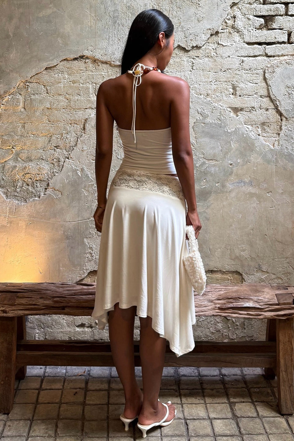 Elegant Lace Panel Cami Skirt Set image 4