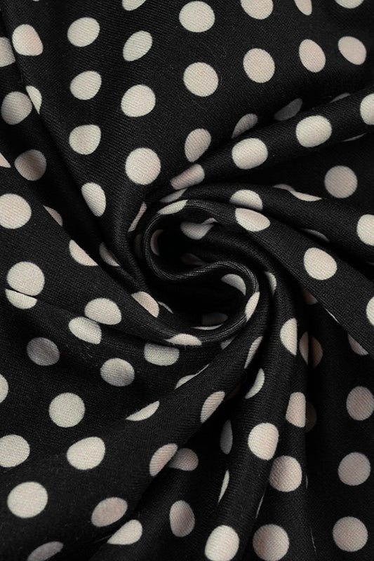 Sweet Polka Dot Lace V-Neck Crop Top image 3
