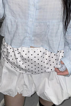 Polka Dot Patchwork Mini Skirt image 2
