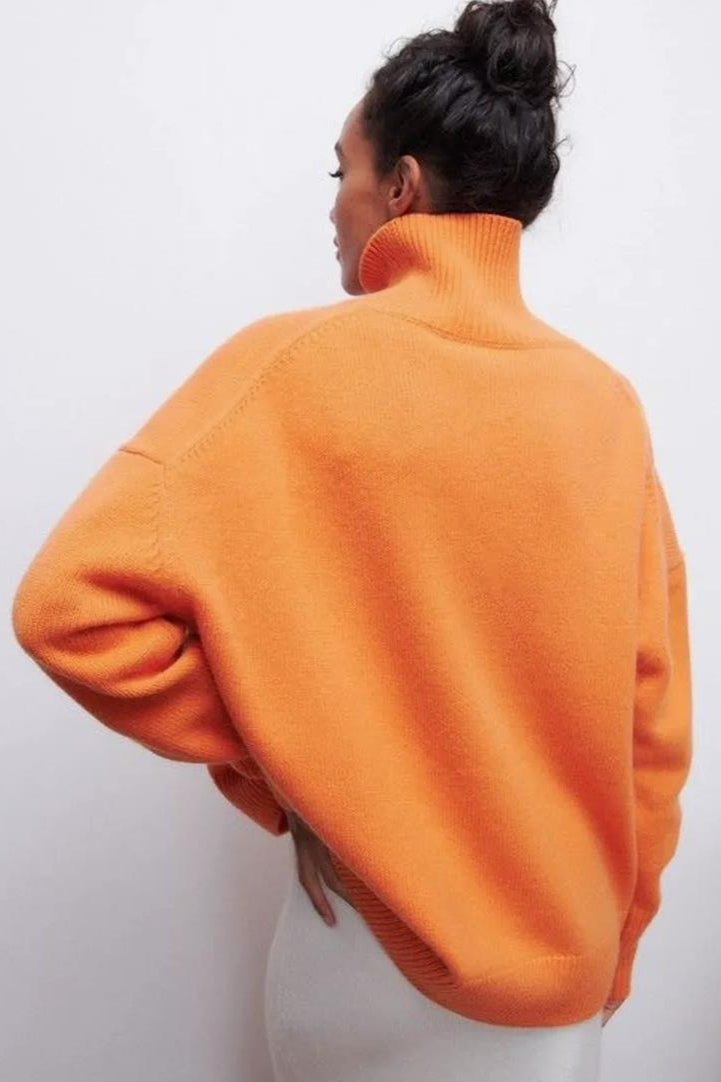Loose Fit High Neck Sweater image 13