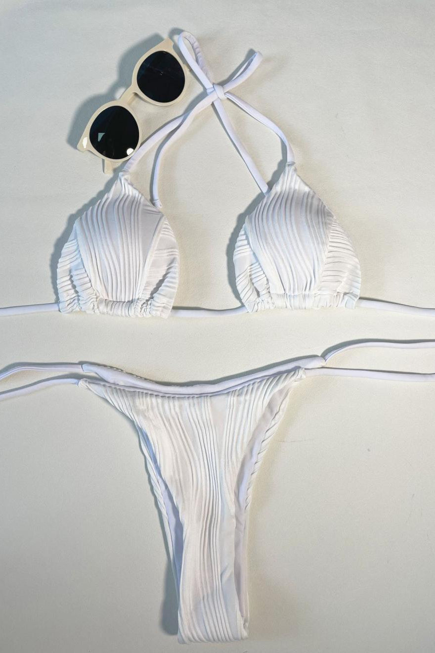 Solid Tie Side Bikini Set image 3