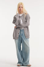 Relaxed Fit Cable Cardigan image 6