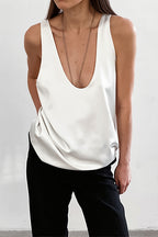 Chic Ice Silk Deep V Layering Cami Top image 2