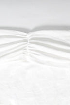 Solid Off Shoulder Ruched Formal Dress image 4