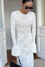 Ruffled Pullover Long Boho Dress image 2
