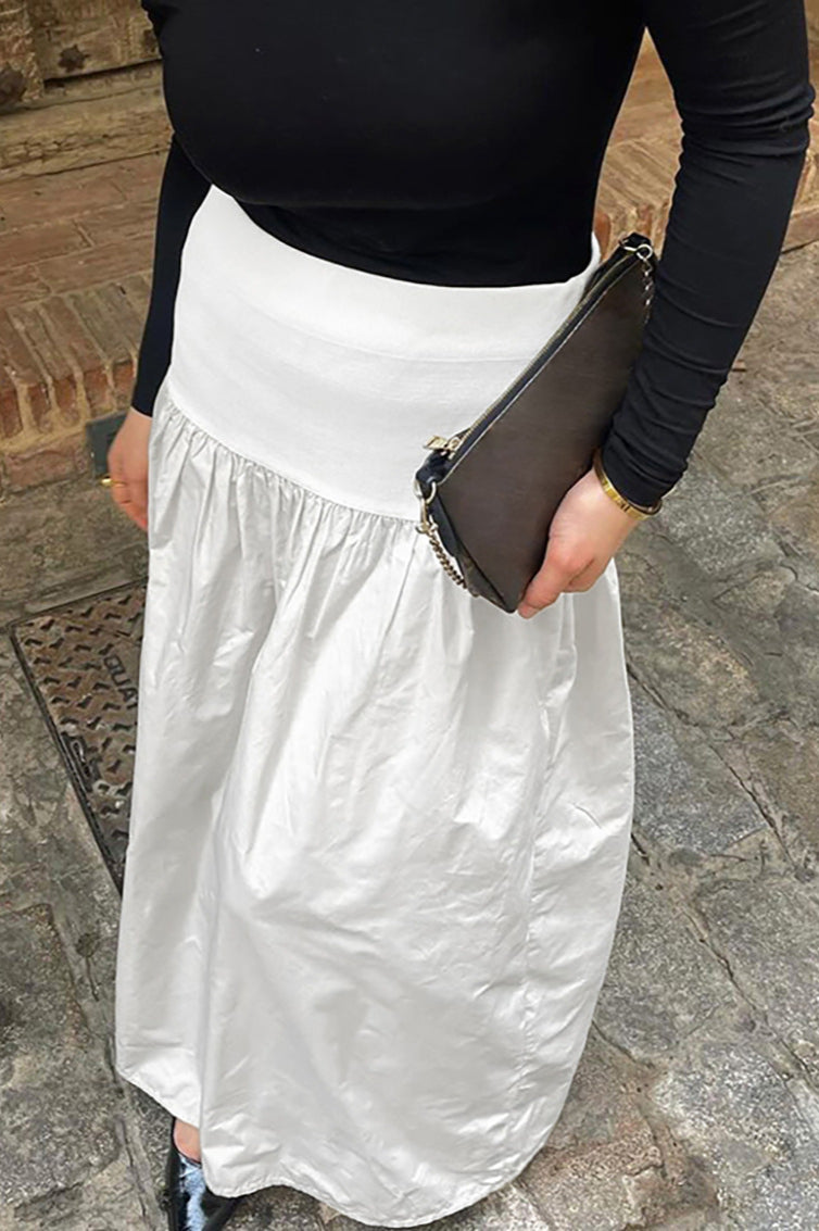 Cotton Basic Long Skirt image 2