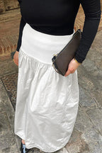 Cotton Basic Long Skirt image 2