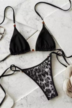 Leopard Print Sexy Beach Two Piece Swim Set image 9