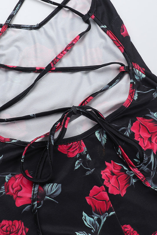 Square Neck Floral Cami Party Dress image 13