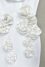 Strapless Floral Bandage Party Dress image 8
