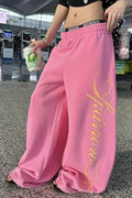 Sexy Y2K Star Graphic Drawstring Wide Pants image 1