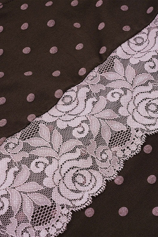 Vintage Polka Dot Lace Tank Top image 6
