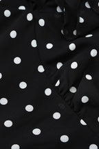 Polka Dot V-Neck Mesh Bodycon Mini Dress image 3