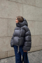 Short Hooded Puffer Jacket image 15