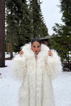 Faux Fur Extended Thick Warm Overcoat image 2
