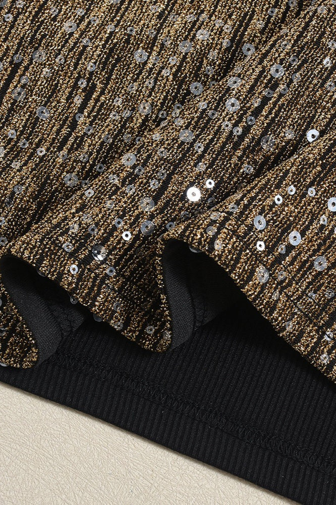 Sequin Strapless Bodycon Mini Dress image 4