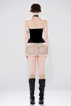 Solid Color Backless Tube Fleece Two Piece Set image 5