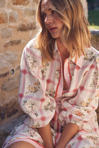 Linen Floral Tie Long Cardigan Boho Dress image 4
