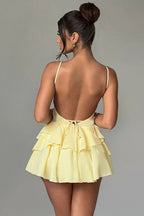 Spaghetti Strap Ruffle Party Dress image 7