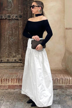 Cotton Basic Long Skirt image 3