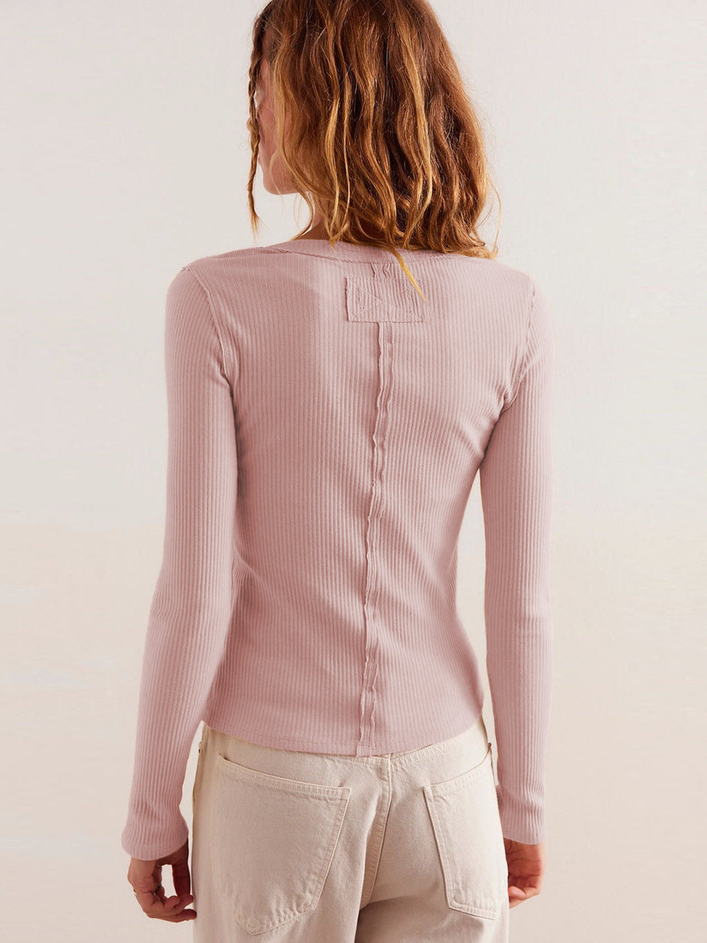 Buttoned Ribbed Knit Cardigan image 6