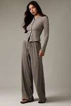 Stripe Button Cord Easy Two Piece Set image 12