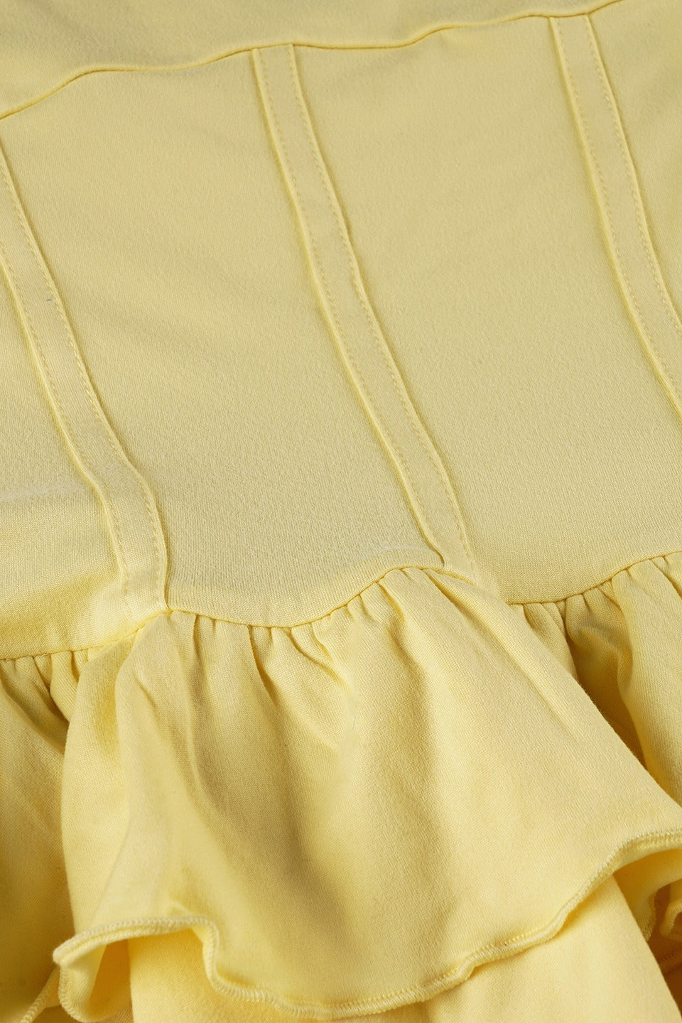 Solid Color Halter Waist-Tie Puff Mini Dress image 5