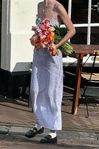 Ruffle Spaghetti Strap Maxi Floral Dress image 3