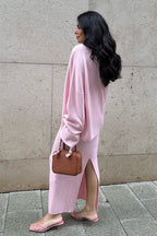Elegant Minimalist Knit Long Sleeve Cardigan Cami Three Piece Set image 3