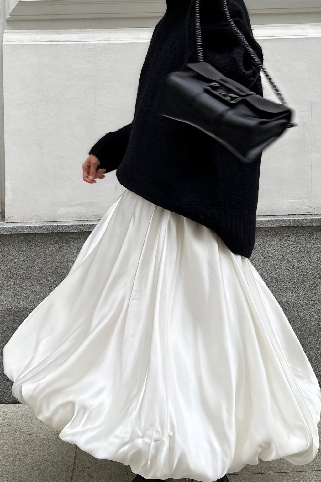 Simple High Waist Flared Skirt image 5