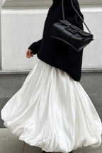 Simple High Waist Flared Skirt image 5